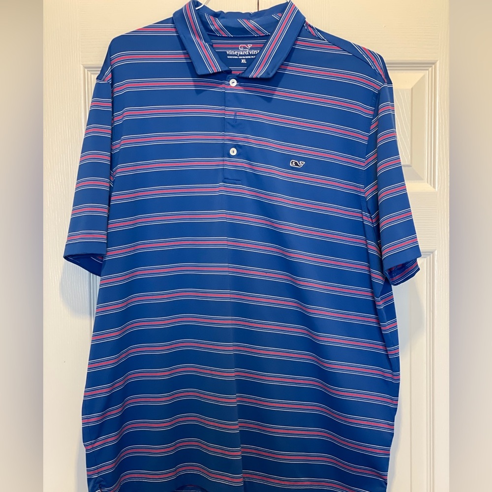 Vineyard Vines Striped Polo Shirt Size XL